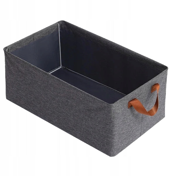 Clothes Organizer 47x28x20cm for Wardrobe and Drawer Folding Container Grey