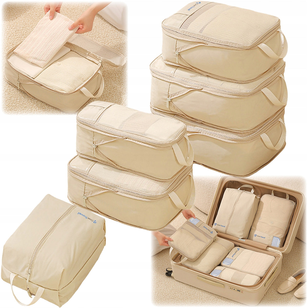 Clothes Organizers 6pcs Travel Compression for Suitcase CIRON TRAVEL