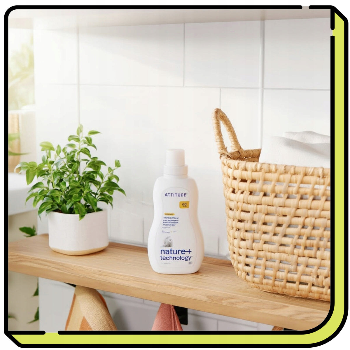 Clothes Rinse Liquid Citrus Bio Hypoallergenic ATTITUDE 40 Washes 1L Packaging status original
