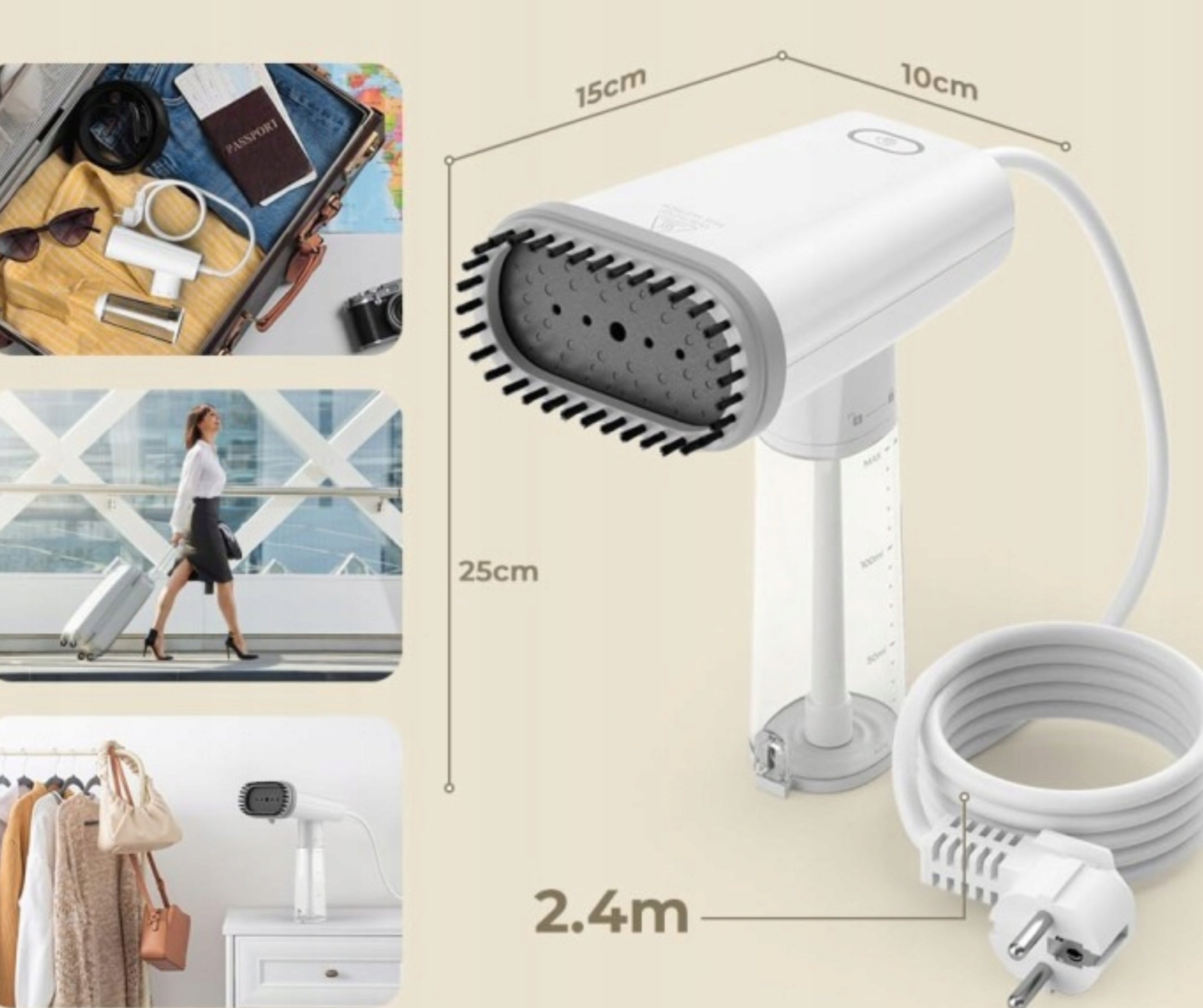 Clothes Steamer 1000W Steamer Handheld Vertical Travel Iron Packaging status original