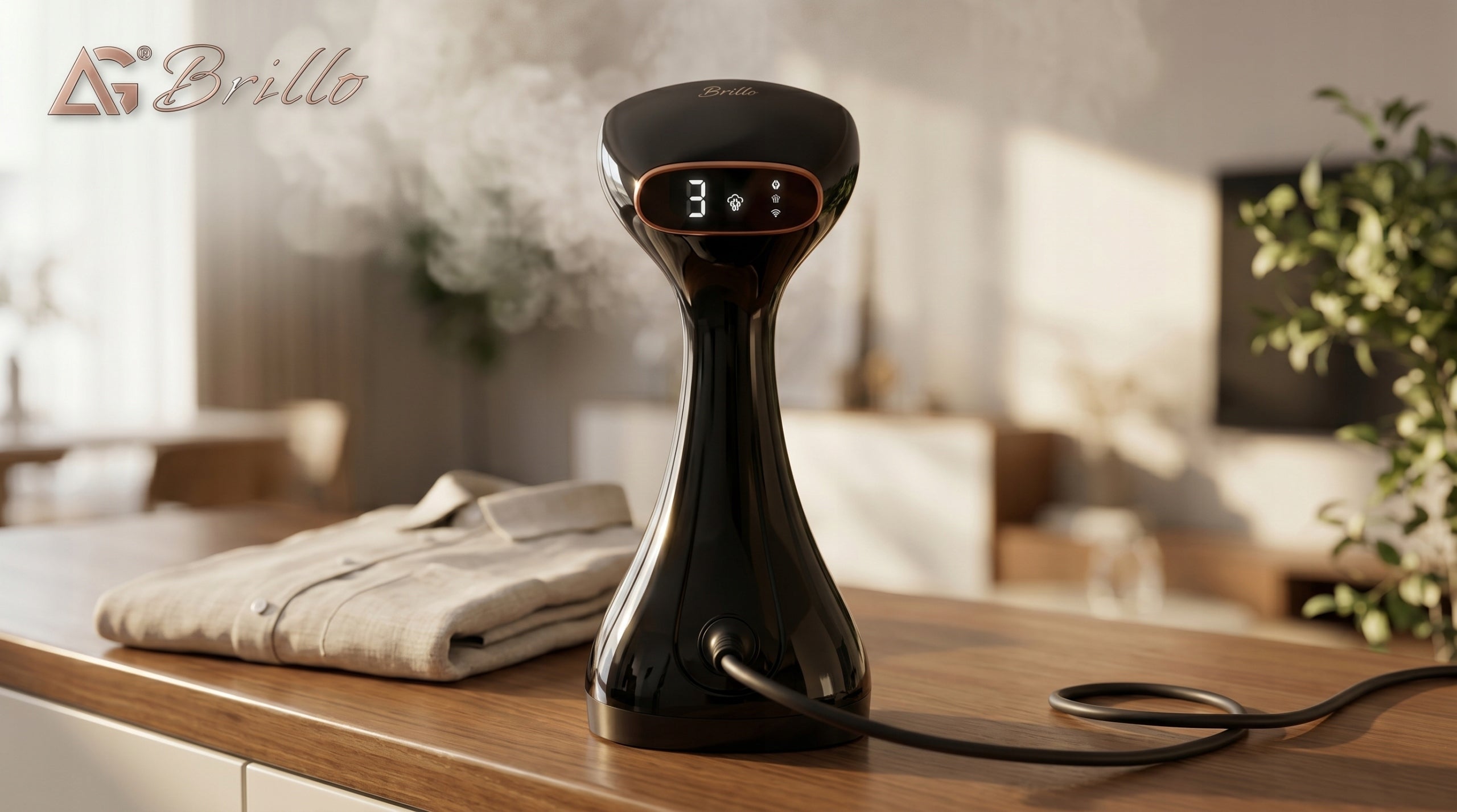 Clothes Steamer BLACK Steam Iron STEAMER 2000W Brillo Uno 50G/MIN Brand ARSA GO