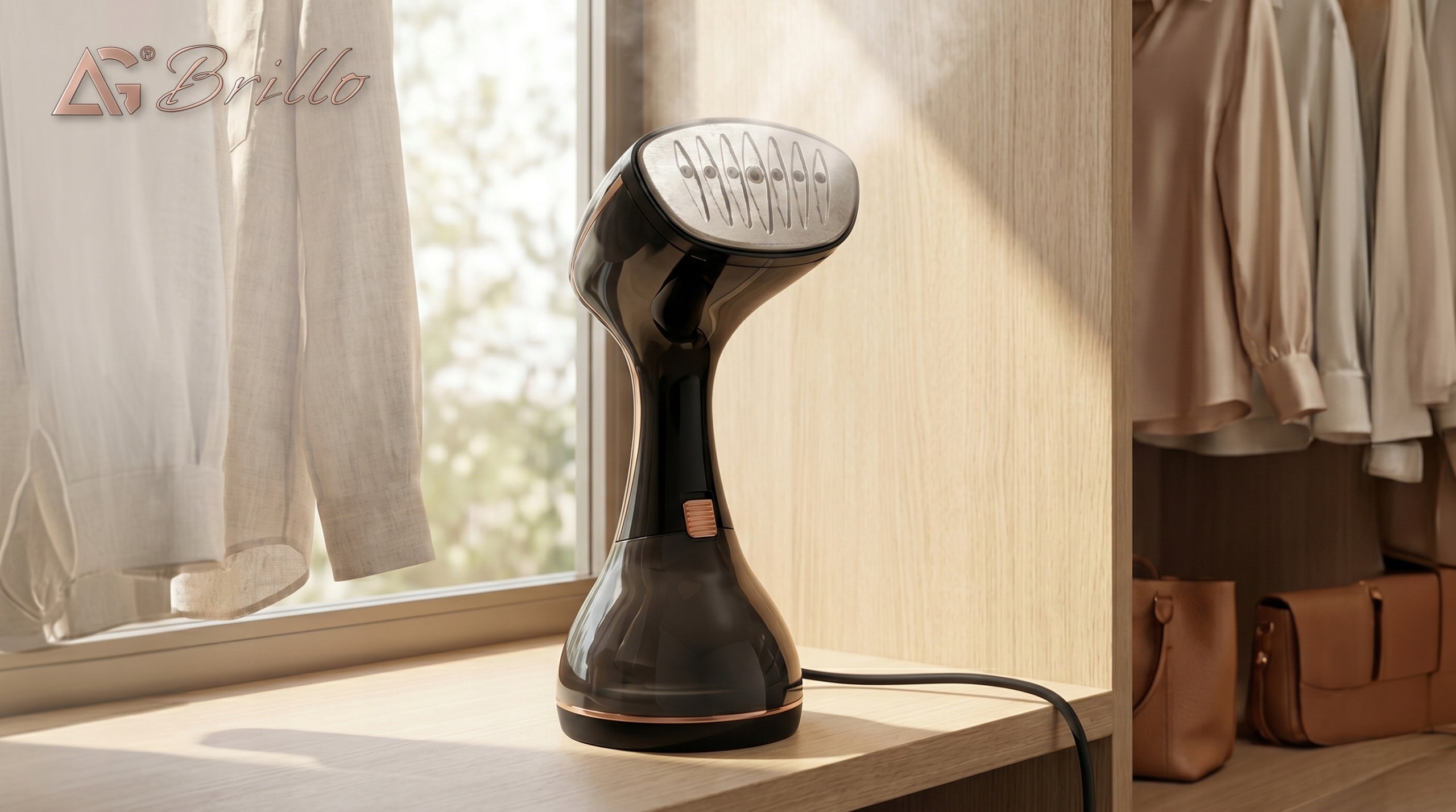 Clothes Steamer BLACK Steam Iron STEAMER 2000W Brillo Uno 50G/MIN Power 2000 W