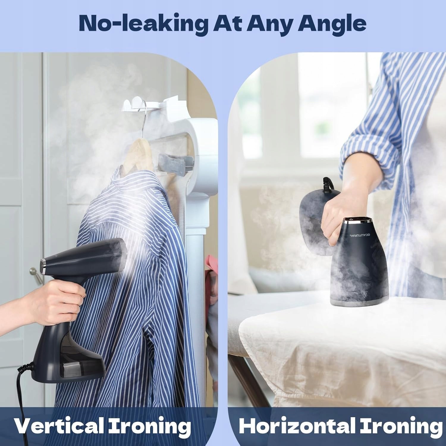 Clothes steamer 1800W 28g/min 260ml vertical horizontal folding Power 1800 W