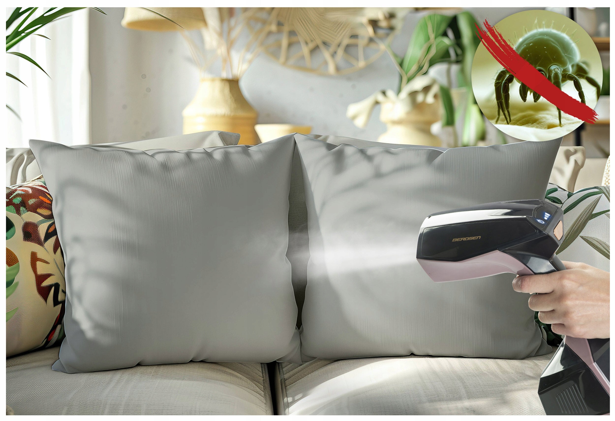 Clothes steamer 2000W Steamer Steam iron steam adjustment 45g/min Dominant color purple