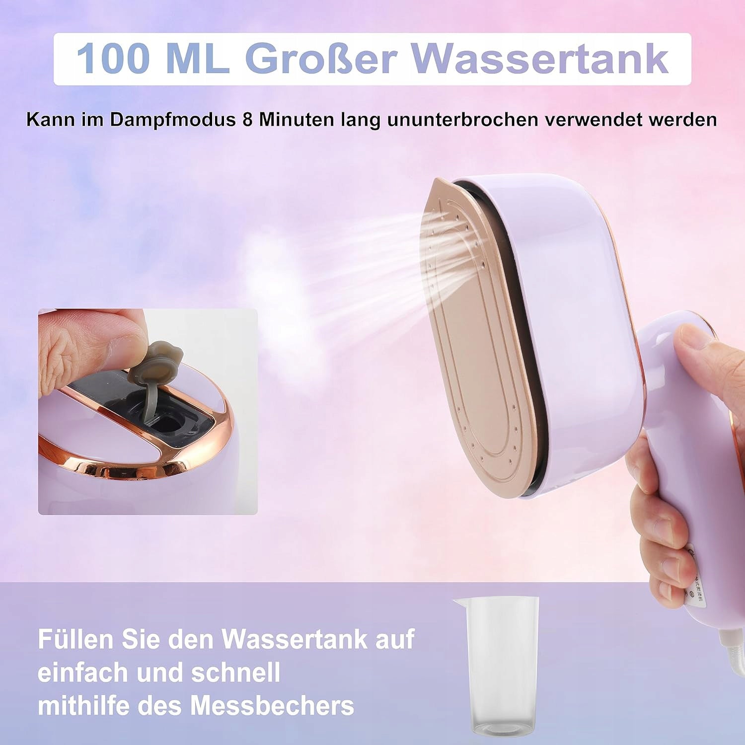 Clothes steamer Foldable Travel Steam iron 2-in-1Wet & Dry Mode Portable Manufacturer code nklnoajnxderttfr