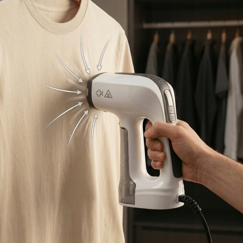Clothes steamer Smoovr 1300W fabric suction 2500Pa travel Steamer Manufacturer code KS-7512