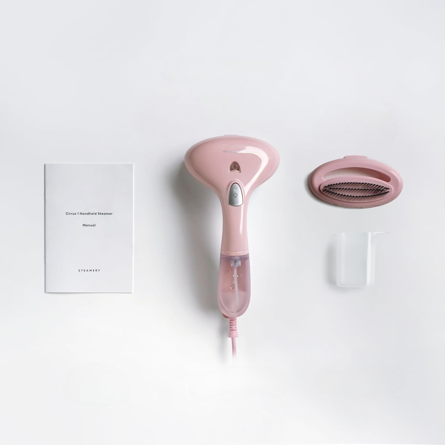 Clothes steamer manual pink 1500W 90ml fast heating 30s Power 1500 W