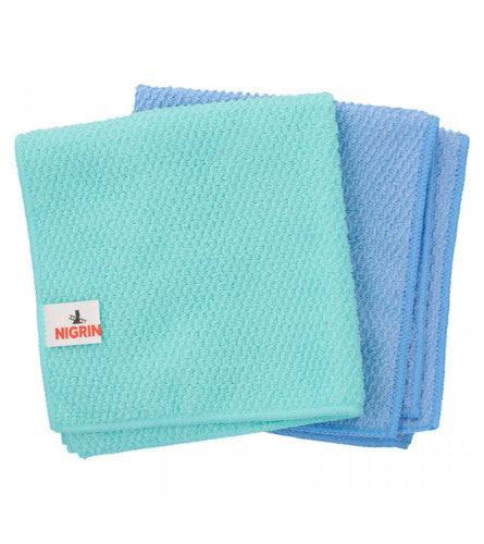 Cloths NIGRIN high quality microfiber 100% recycled 30x30 German Packaging status original