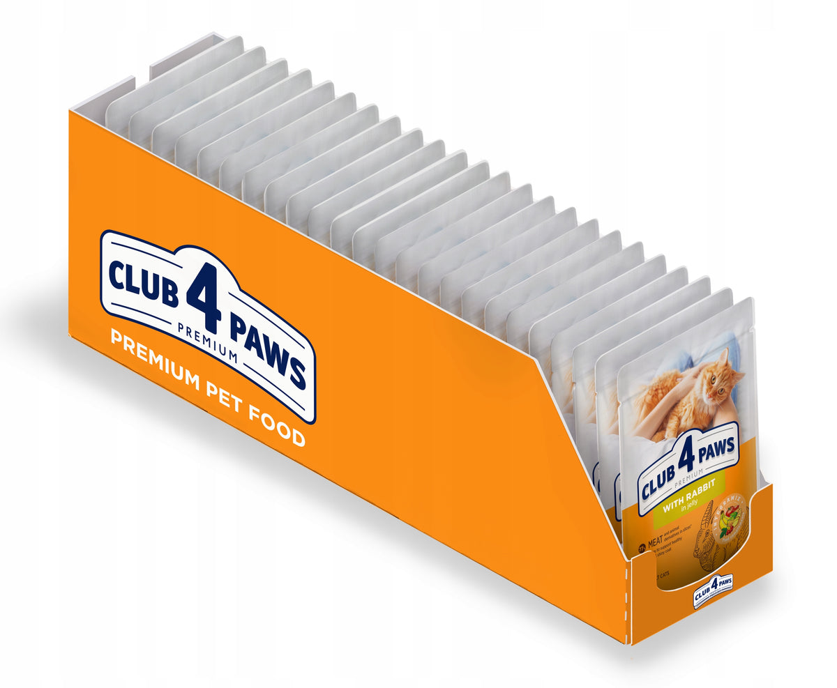 Club 4 Paws Adult Cat Wet Food Rabbit in Jelly 24x85g