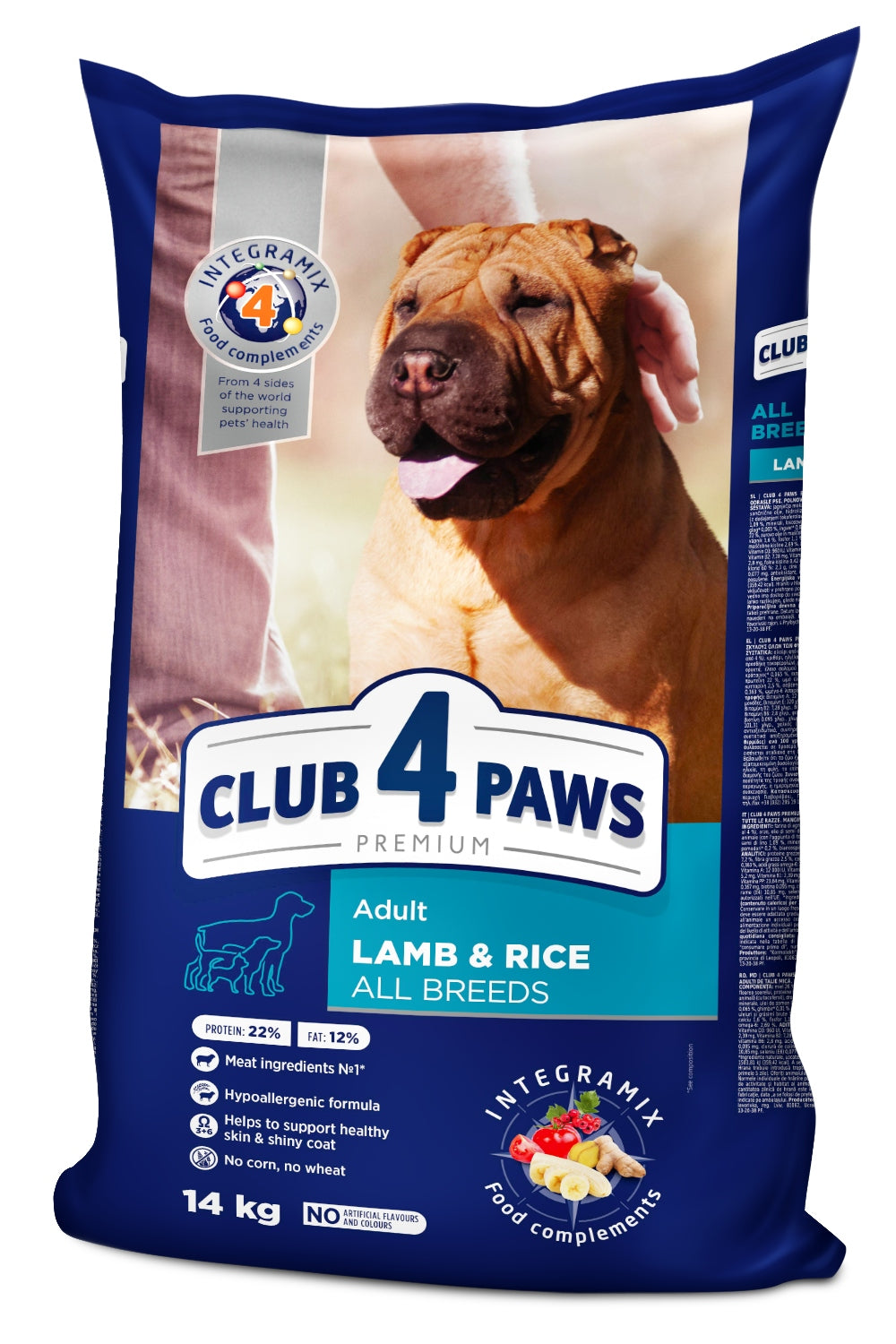 Club 4 Paws Premium Adult Dog Dry Food Lamb and Rice 14kg