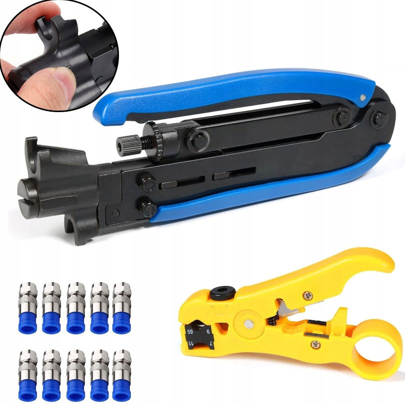 Coaxial Cable Crimping Machine, For Cable Crimping Connectors