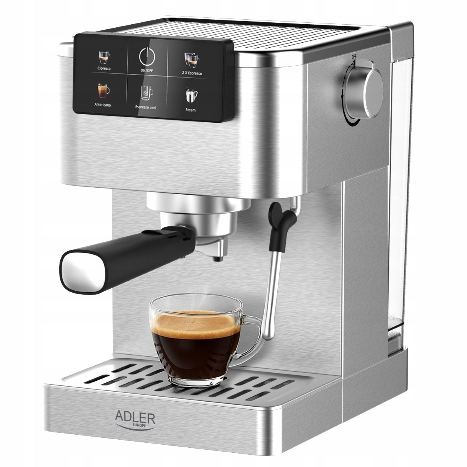 Cob Pressure Coffee Maker Powerful 20 Bar LCD Thermoblock Foamer Manufacturer code AD4390