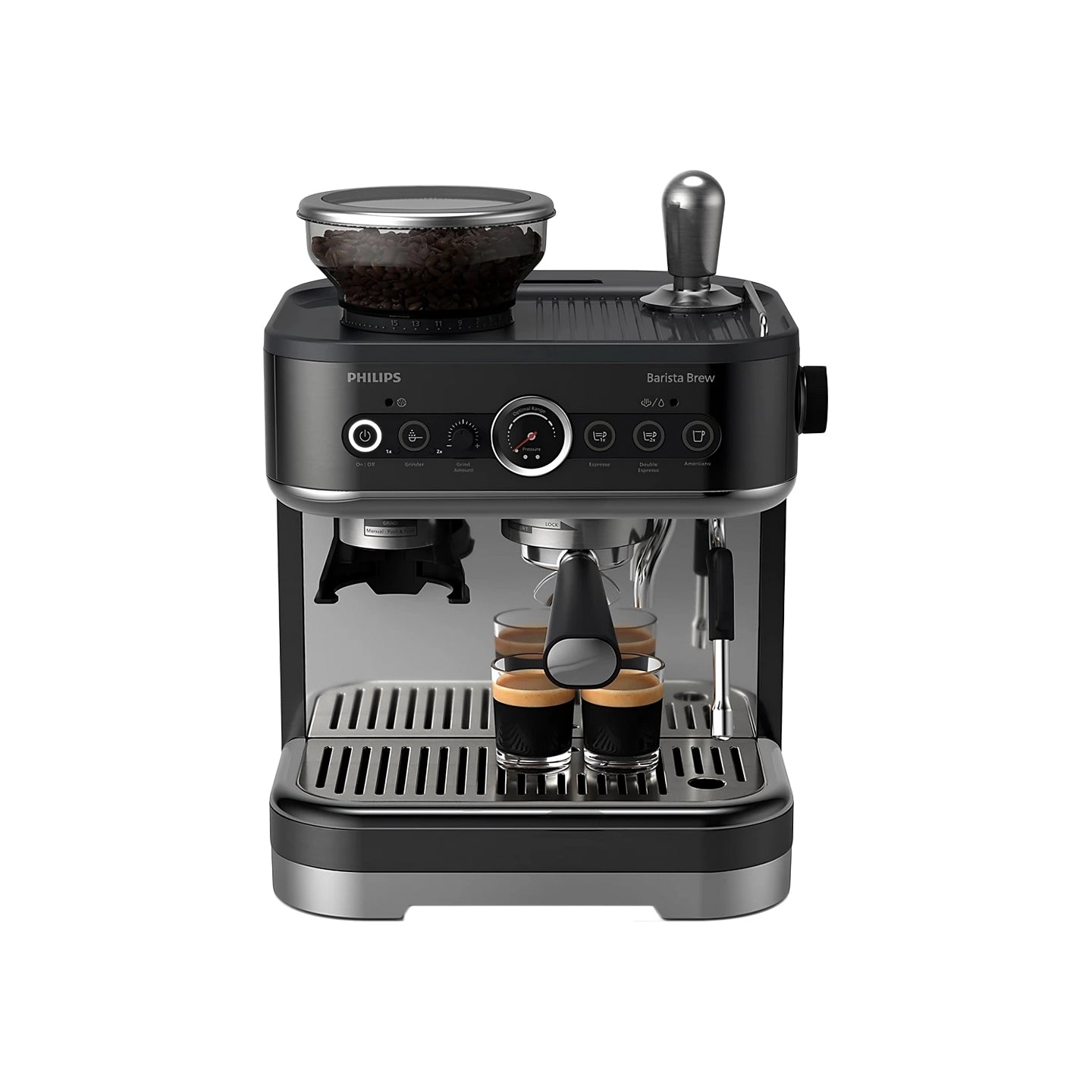 Cob coffee maker Philips PSA3218/10 with pressure grinder 1350W black