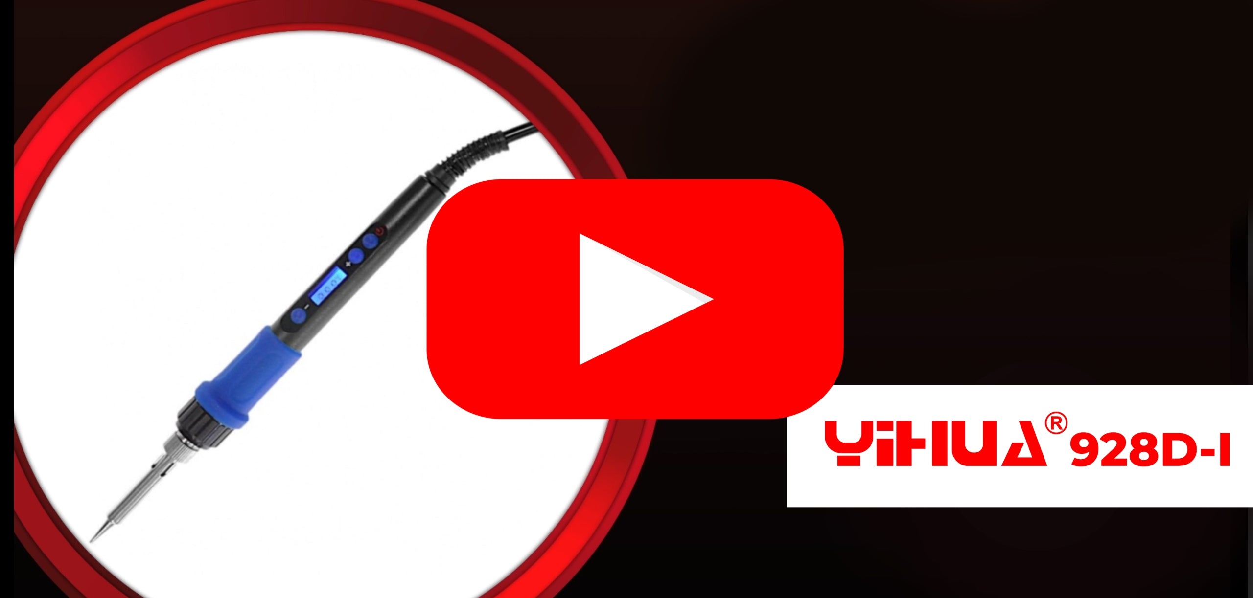 Cob soldering iron for tips 900M-T Yihua 928D-I 100W with temperature control Manufacturer code Lutownica 100W