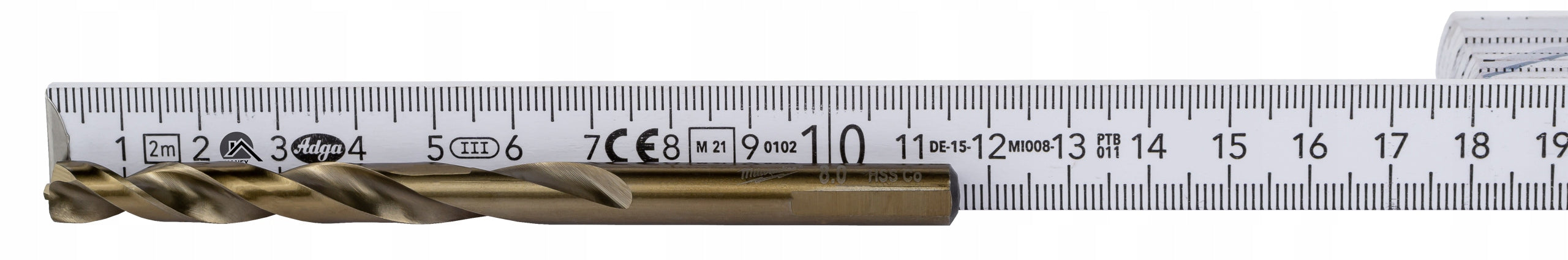 Cobalt Metal Drill Bit 8 mm 1 Pack Stainless Steel Milwaukee Cobalt Packaging status original