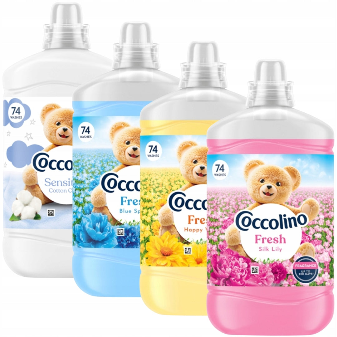 Coccolino Fabric Rinsing Liquid Set Fresh Sensitive Mix 4X1,7L 296 pr