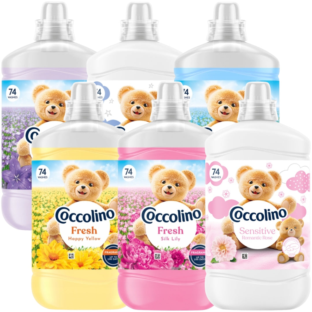 Coccolino Fabric Rinsing Liquid Set Fresh Sensitive Mix 6X1,7L 444 pr