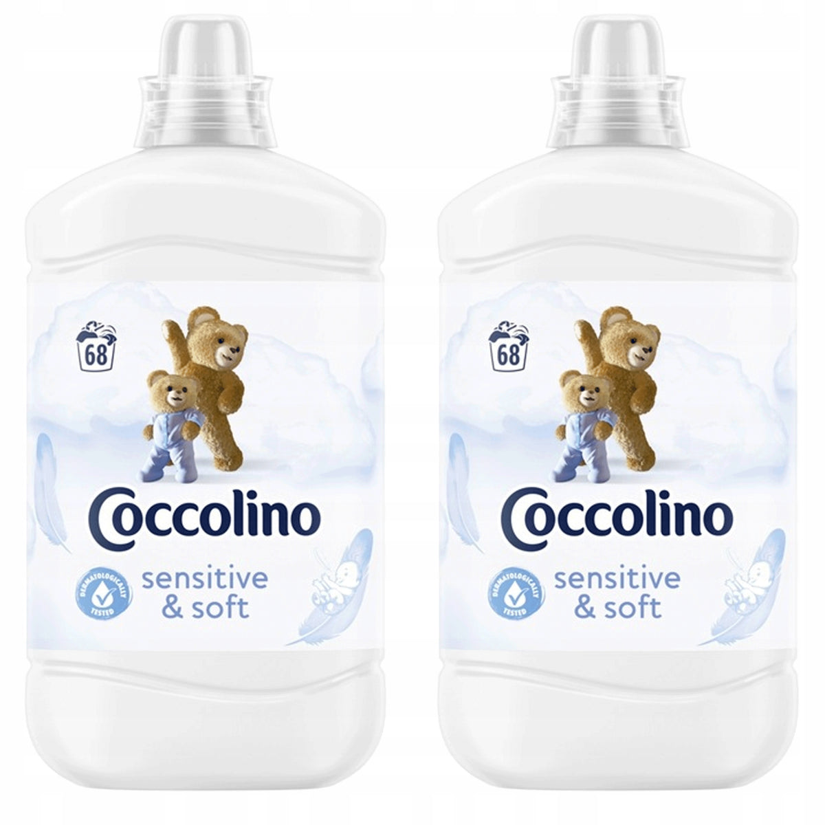 Coccolino Sensitive Fabric Rinsing Liquid Fresh & Soft 2x1,7L 136