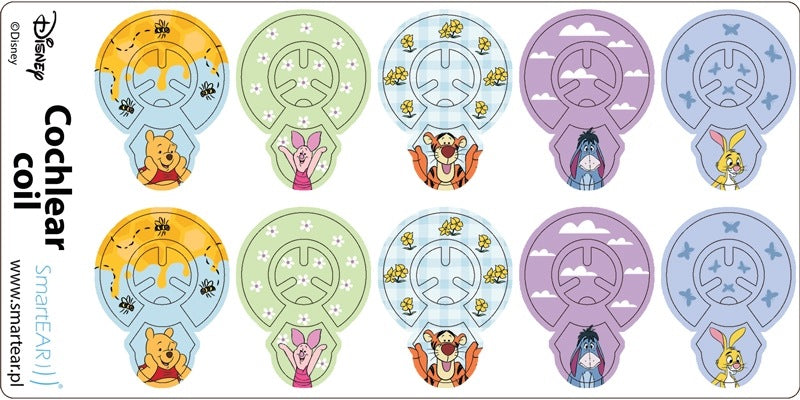 Cochlear Nucleus 7 / 8 Coil Skins - Disney Winnie the Pooh Medical device no