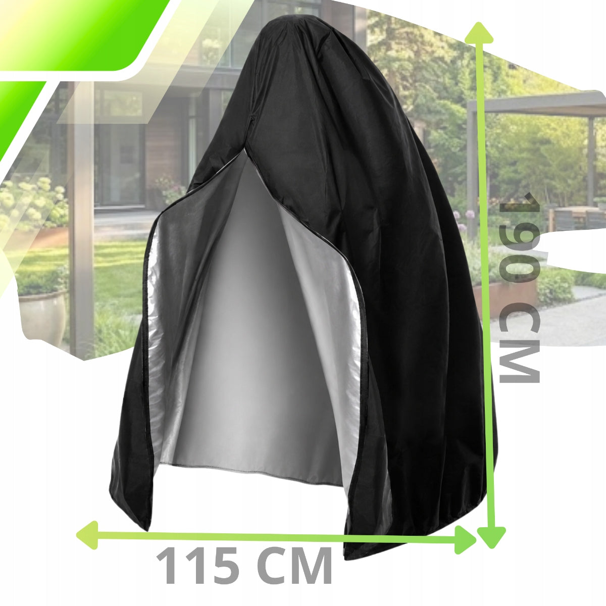 Cocoon Cover Garden Hanging Chair Single 190x115 cm Waterproof Manufacturer no brand