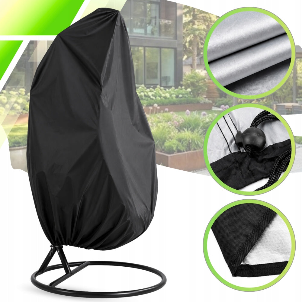 Cocoon Cover Garden Hanging Chair Single 190x115 cm Waterproof Product width 115 cm