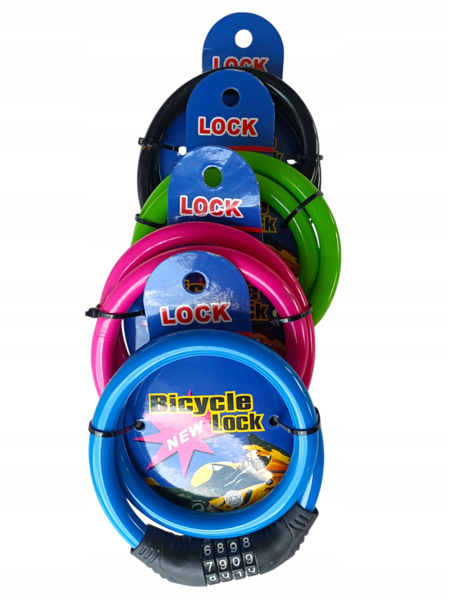 Code clasp Spiral color lock for cipher 55cm EAN (GTIN) 5902906740088