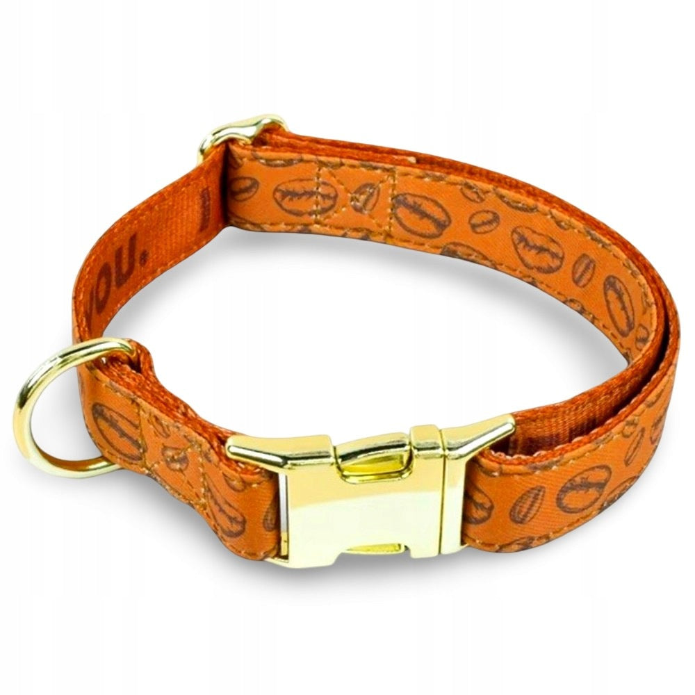 Coffee Dog Collar - Size S