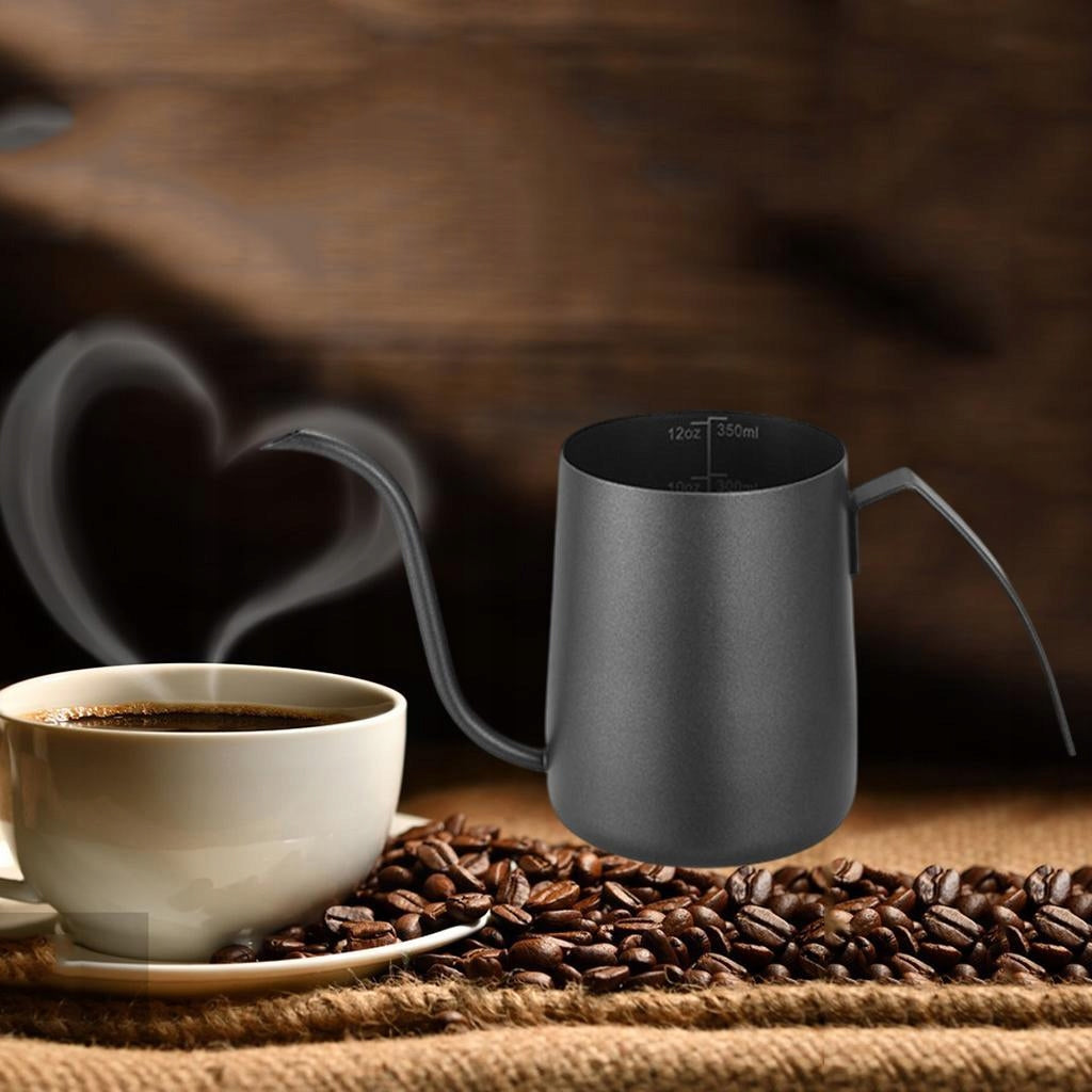 Coffee Dripper Stainless Steel Coffee 350ml black Capacity 1 l