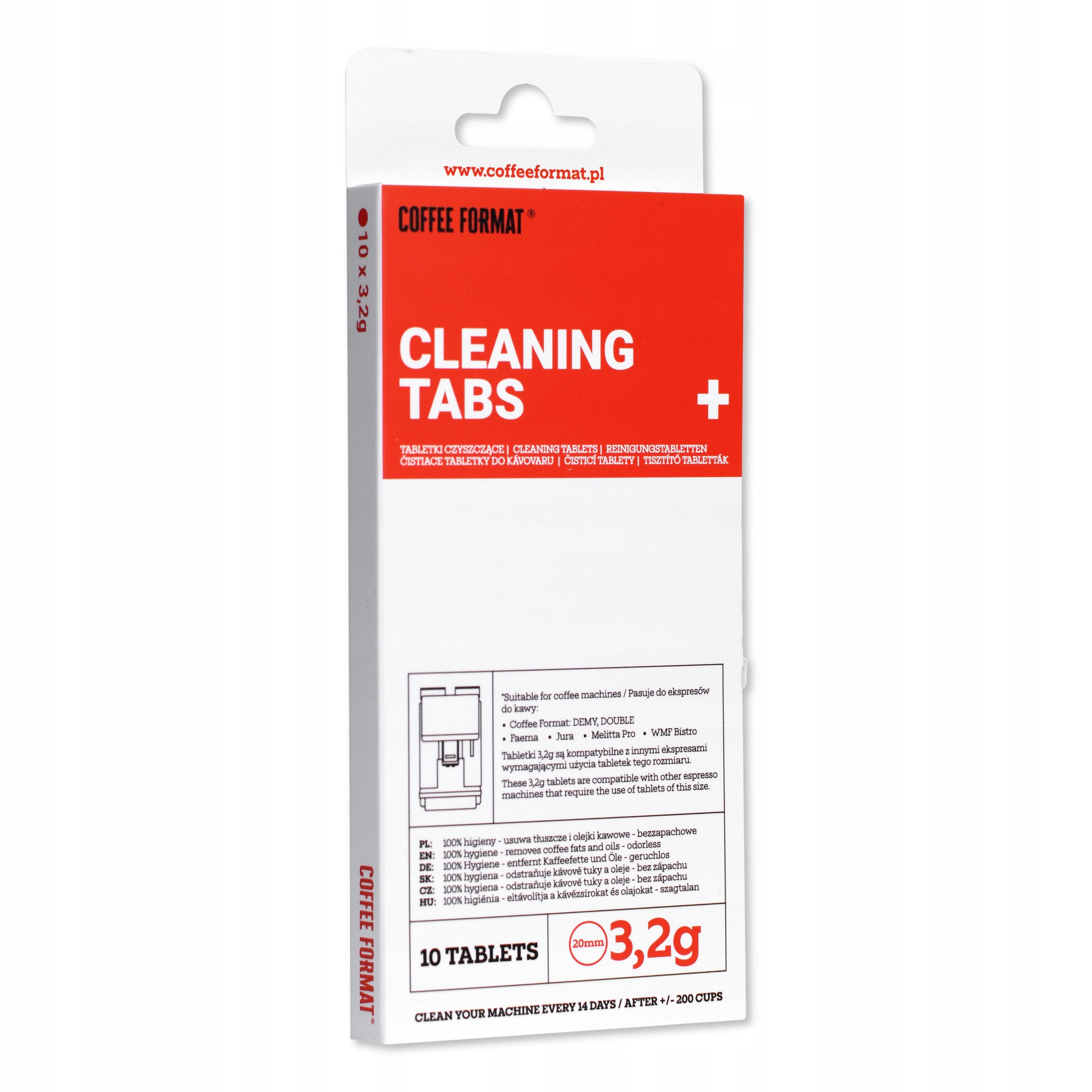 Coffee Format Cleaning TABS+ 10x3,2g Tablets for cleaning the machine