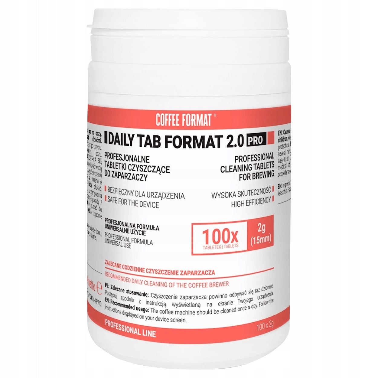 Coffee Format Daily Tab Format 2.0 PRO Cleaning Tablets