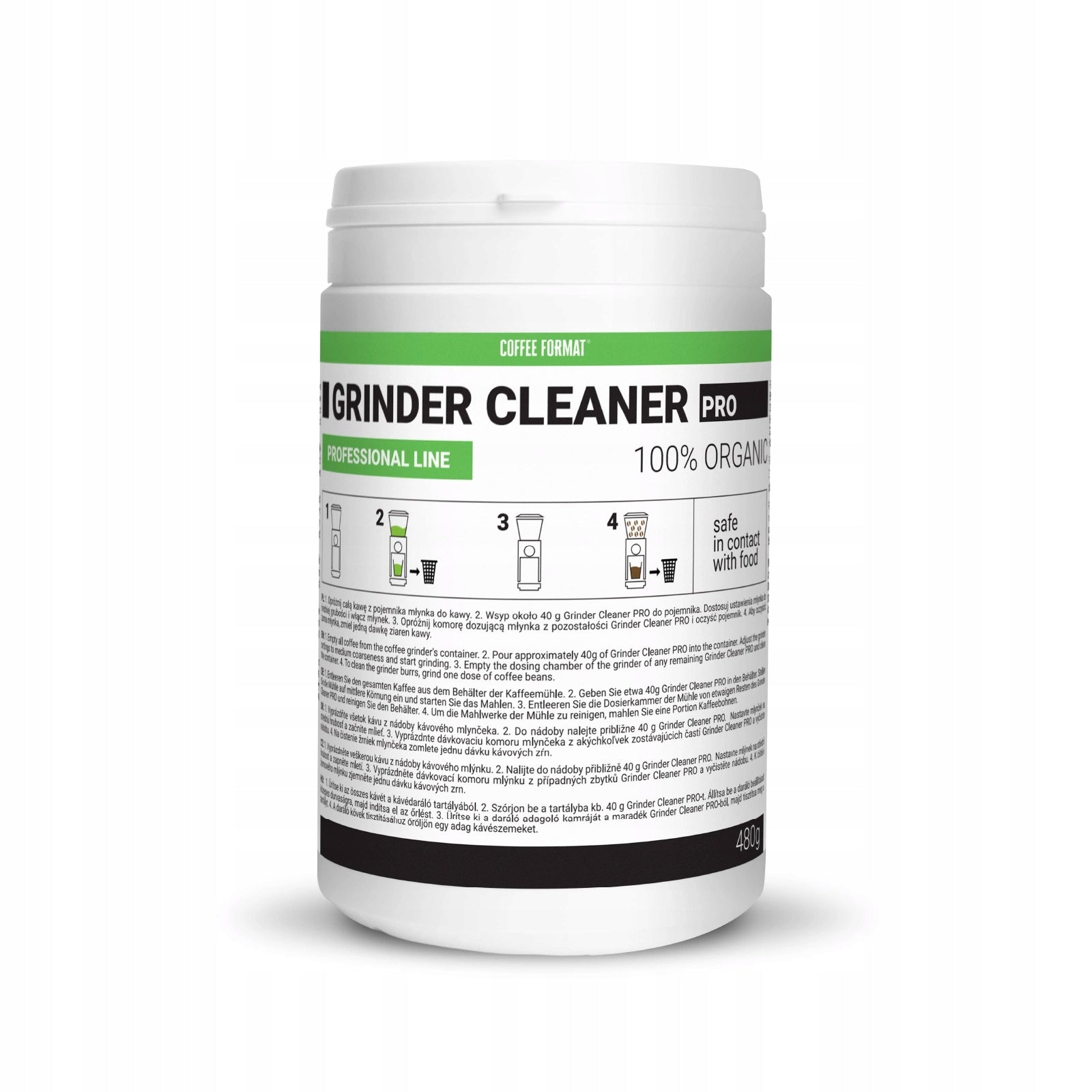 Coffee Format Grinder Cleaner PRO 480g Coffee Grinder Cleaner