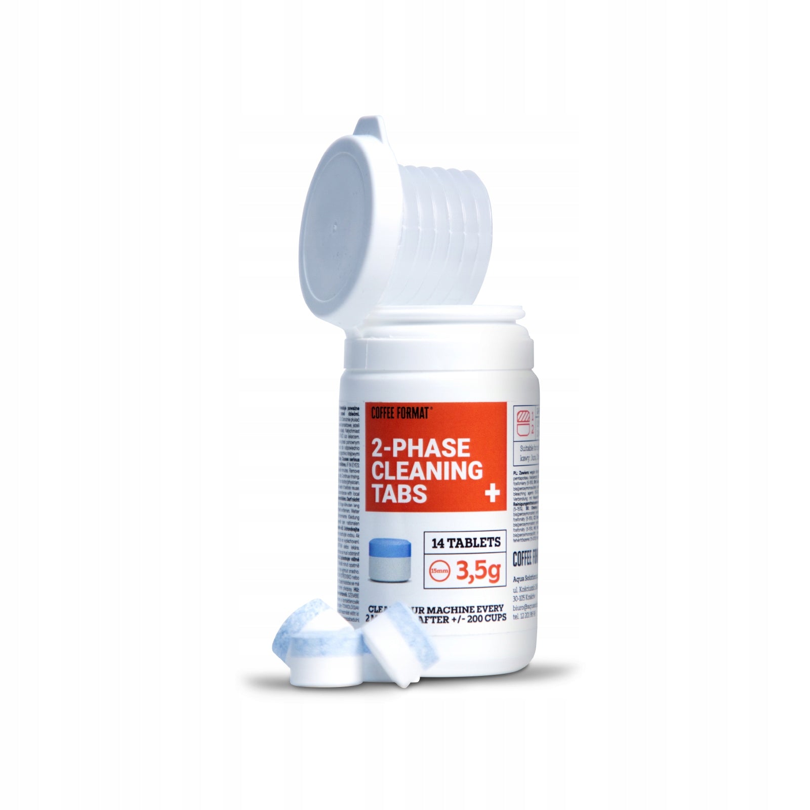 Coffee Format Two-phase cleaning tablets coffee maker set of 3x 14 pcs 3,5g Packaging status original