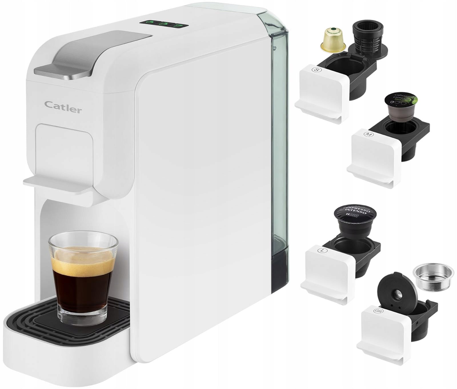 Coffee Maker Catler Porto ES 702 W 3 Types of Capsules 15 Bar