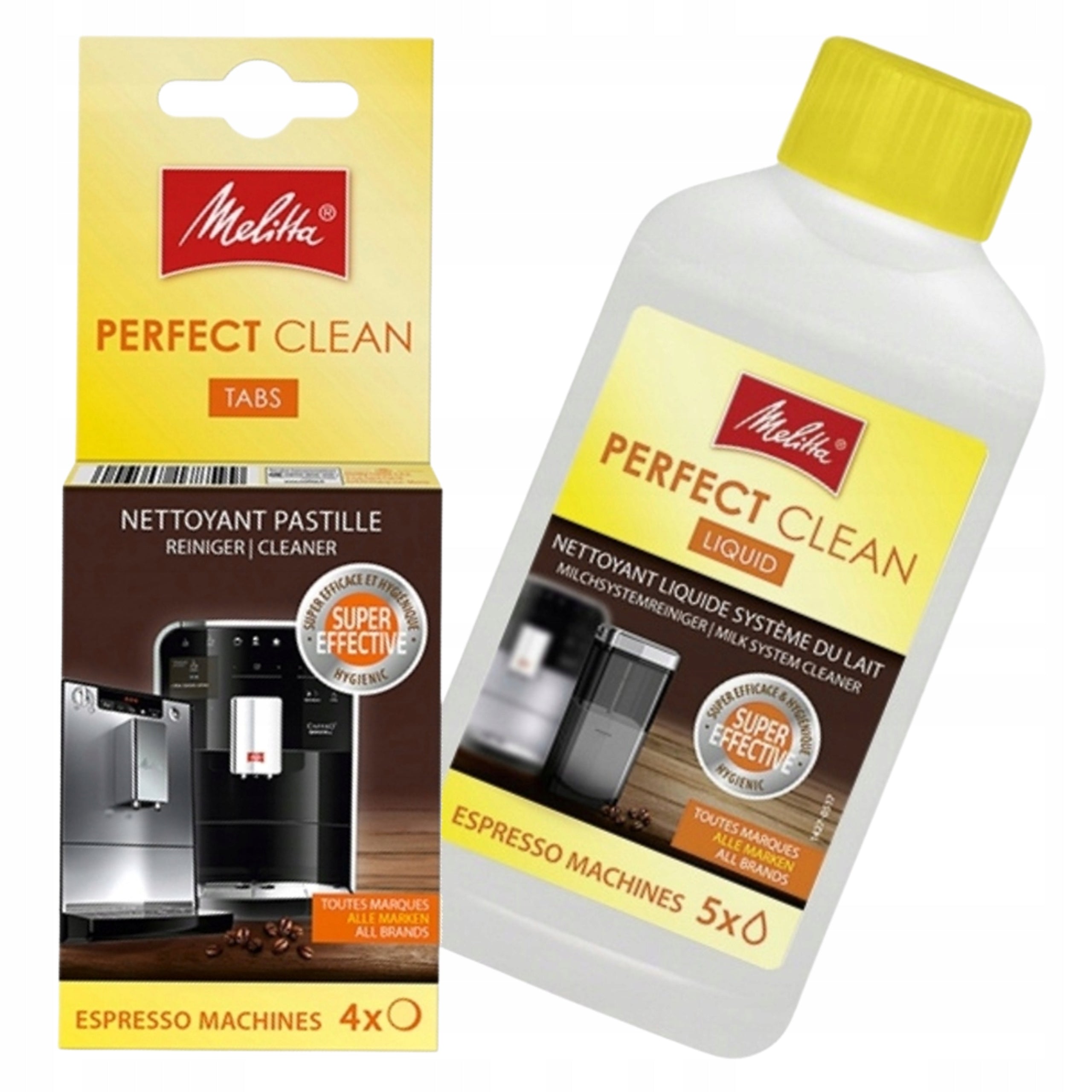 Coffee Maker Cleaning Kit Tablets 4 Pieces Liquid 250ml Melitta