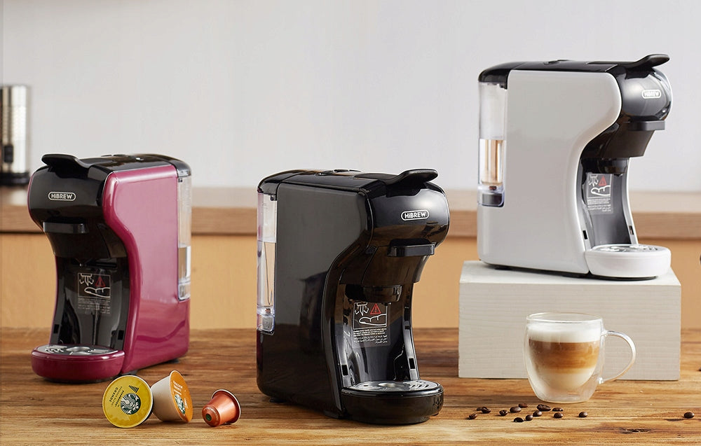 Coffee Maker Hibrew 4in1 White Nespresso Dolce Gusto Ground Coffee 19 Bar Manufacturer code H1A-WHITE