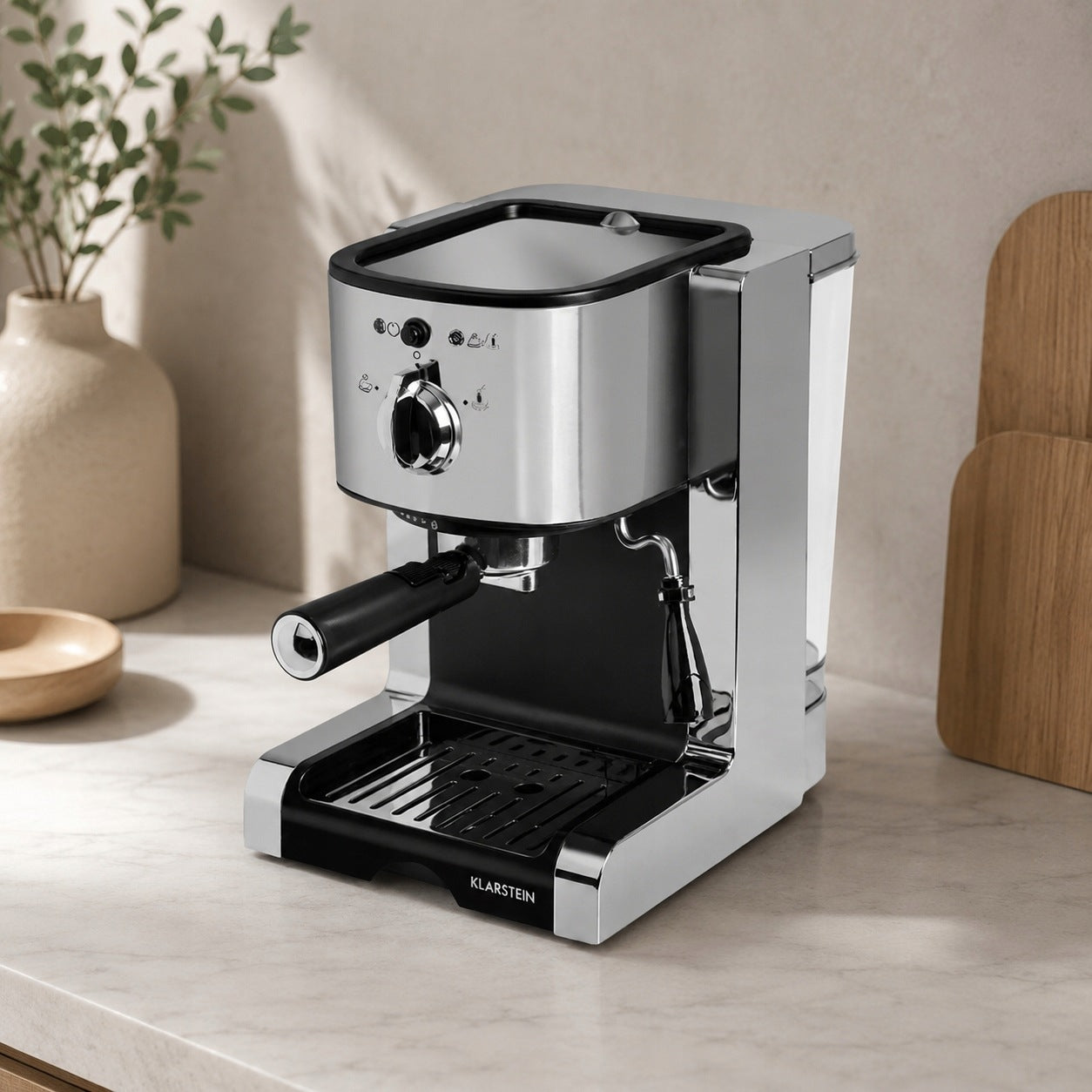 Coffee Maker Klarstein 10031702 20 Bar Espressomaschine Silver 1350 W Brand Klarstein