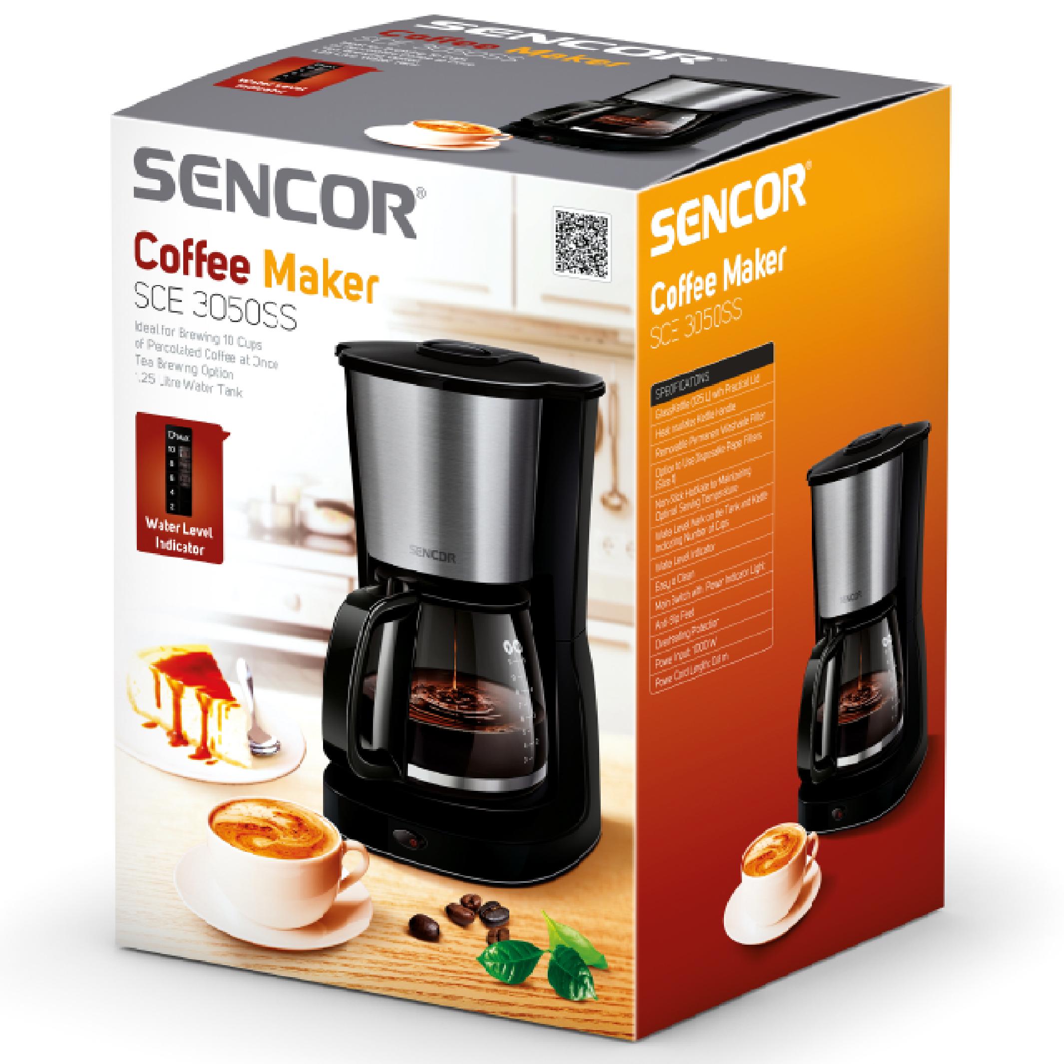 Coffee Maker Overflow Sencor SCE 3050SS 1000W Manufacturer code SCE 3050SS