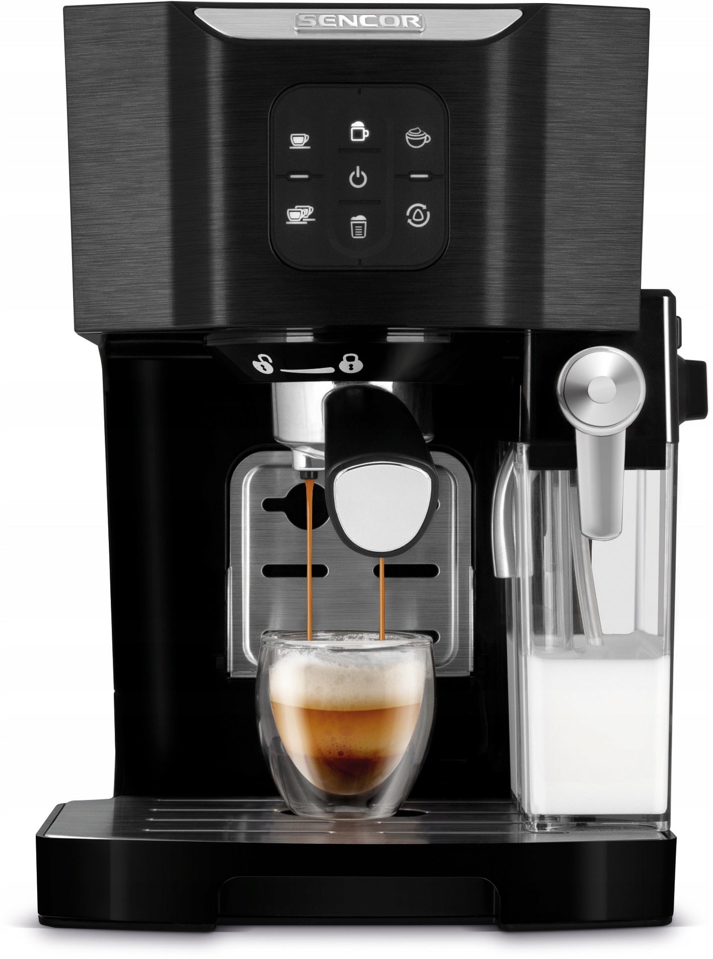 Coffee Maker Pressure Flask with frother Sencor 1450W 20 bar Packaging status original