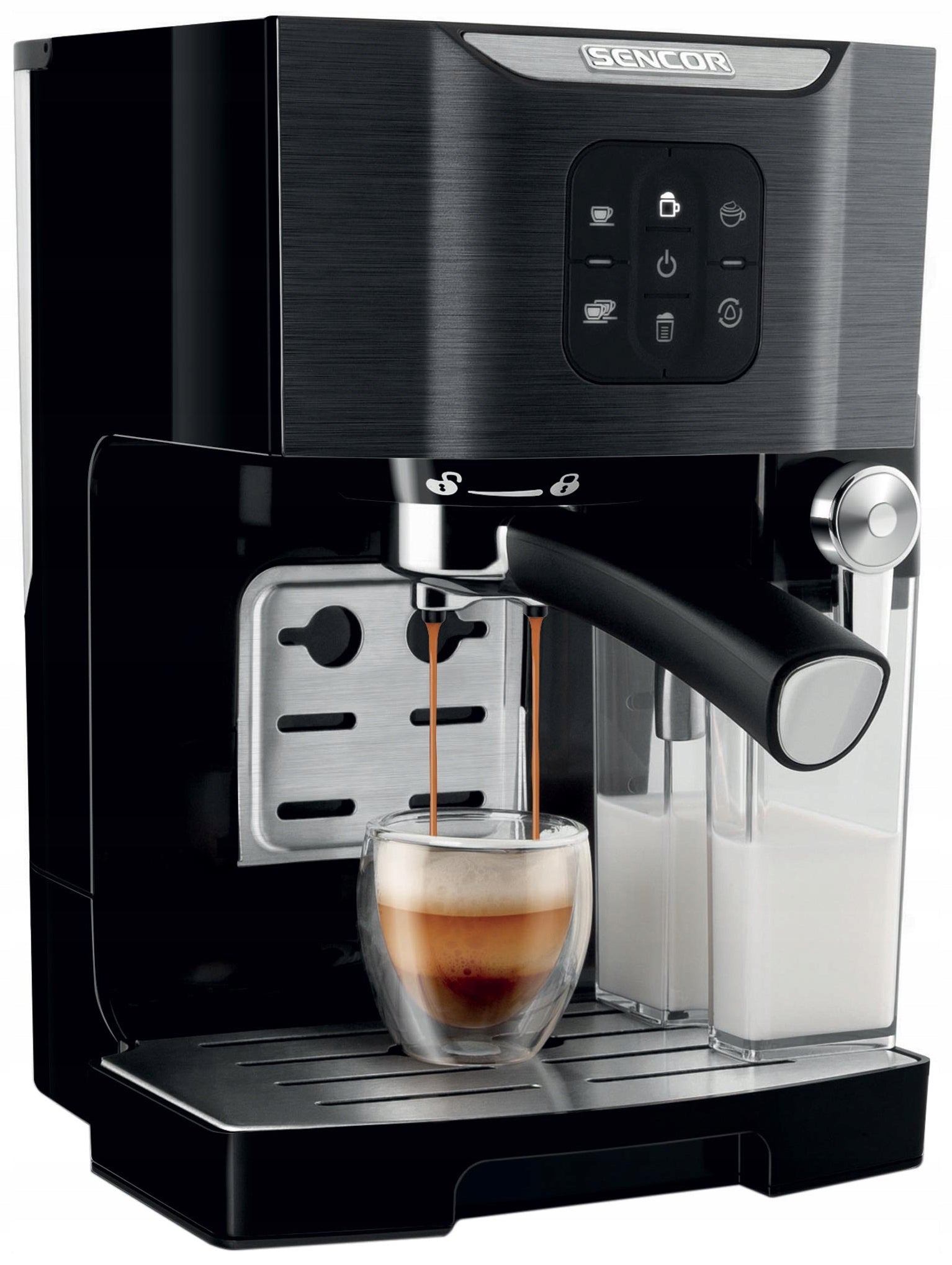 Coffee Maker Pressure Flask with frother Sencor 1450W 20 bar