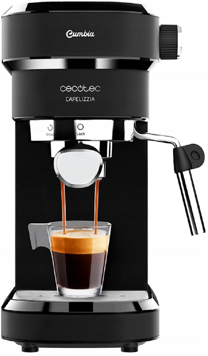 Coffee Maker with Milk Foamer Cecotec Cafelizzia 790 Black Packaging status original
