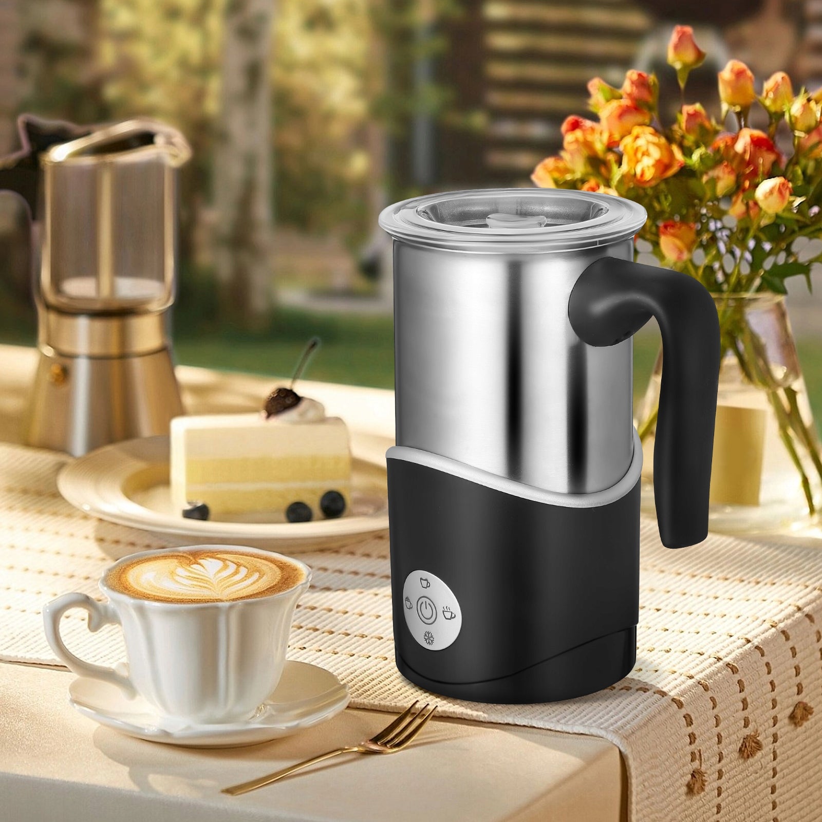 Coffee Milk frother Ruhhy 500W 4in1 LED Display BPA FREE Kind jug-type