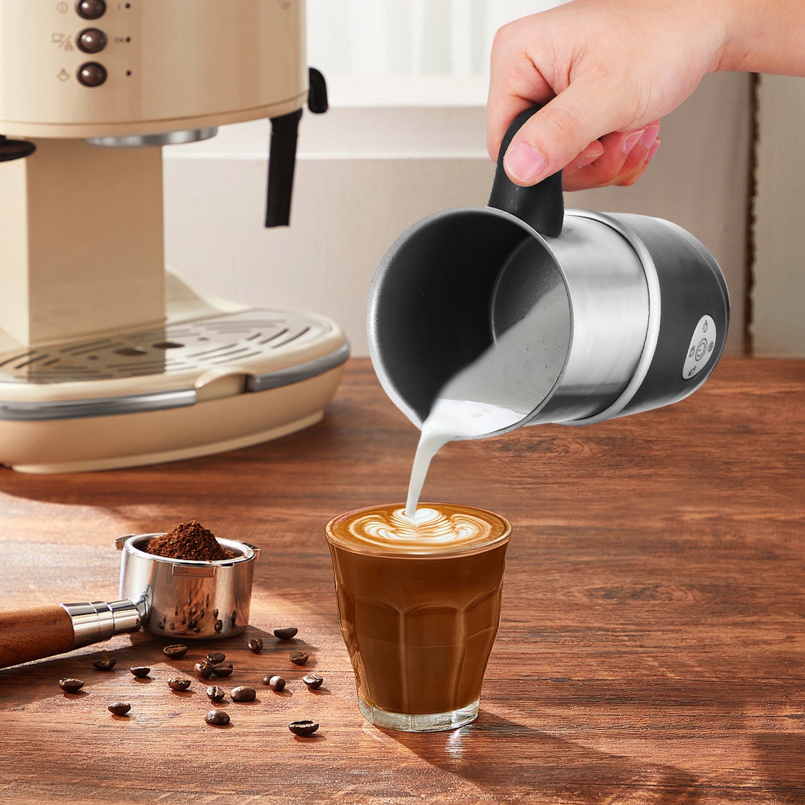Coffee Milk frother Ruhhy 500W 4in1 LED Display BPA FREE Power 500 W