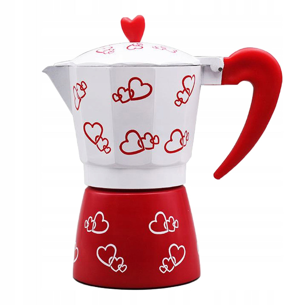 Coffee Pot Double Aluminium Kettle Latte Jug With Infuser, 3 Cup Brand no brand