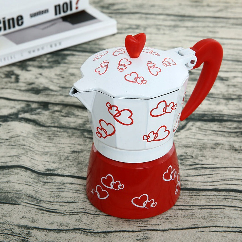 Coffee Pot Double Aluminium Kettle Latte Jug With Infuser, 3 Cup Packaging status original