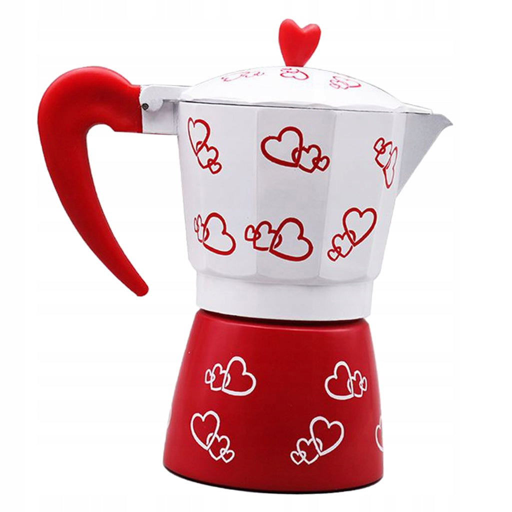 Coffee Pot Double Aluminium Kettle Latte Jug With Infuser, 3 Cup