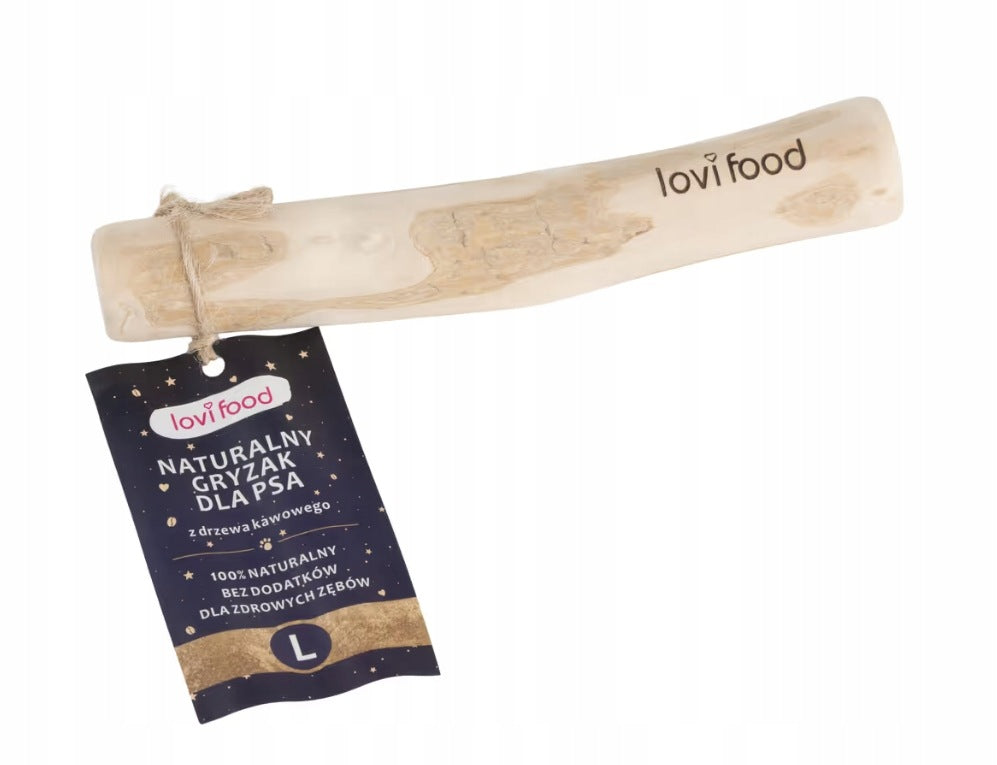 Coffee Tree Stick Organic Dog Teether Lovi Food - Size: L