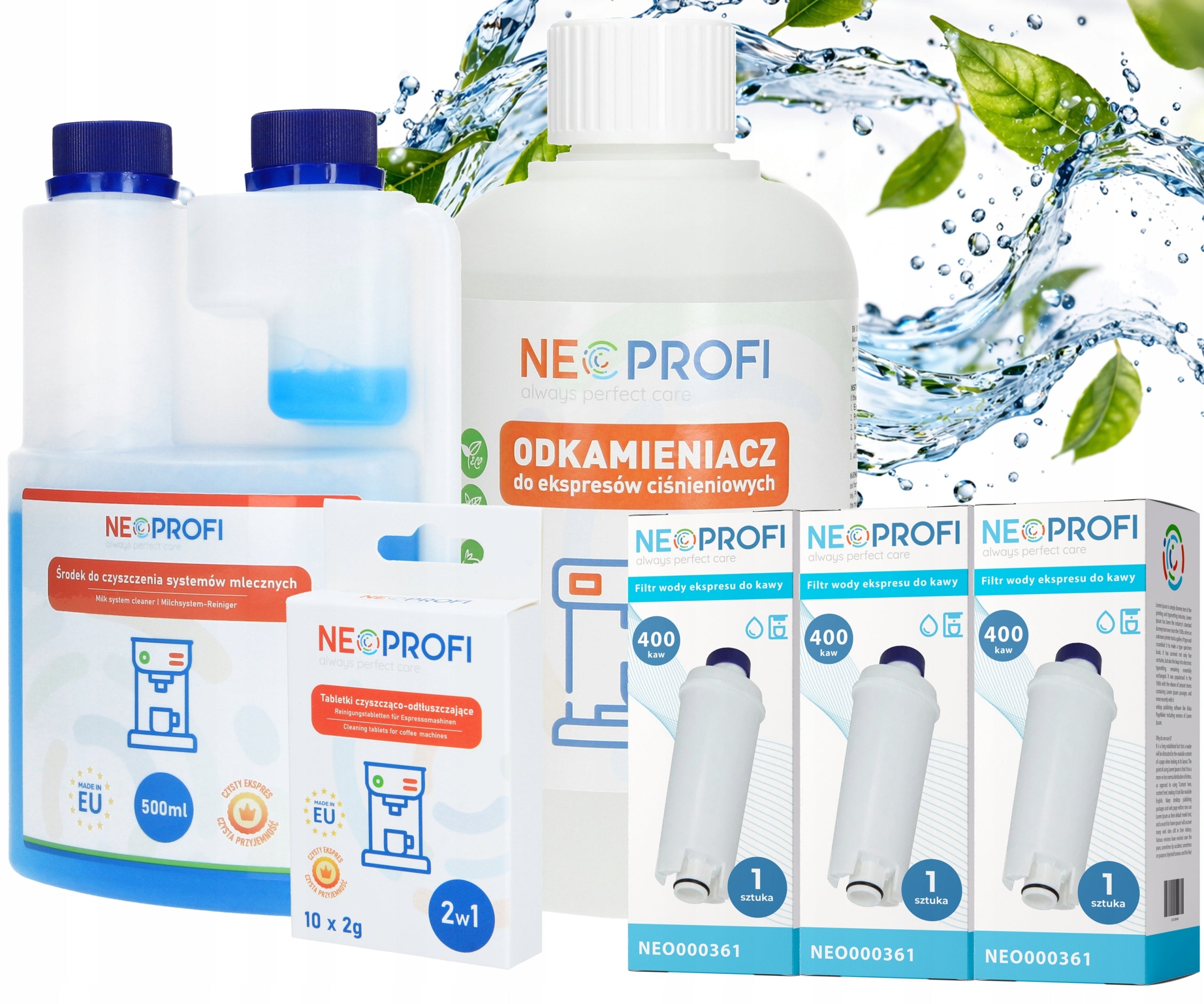 Coffee machine kit | Cleaning and descaling NEOPROFI UNIVERSAL Manufacturer code NEO002784