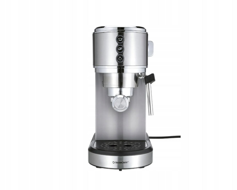 Coffee maker, 1350 W SILVERCREST SEMS 1350 A2, silver Manufacturer code SEMS 1350 A2