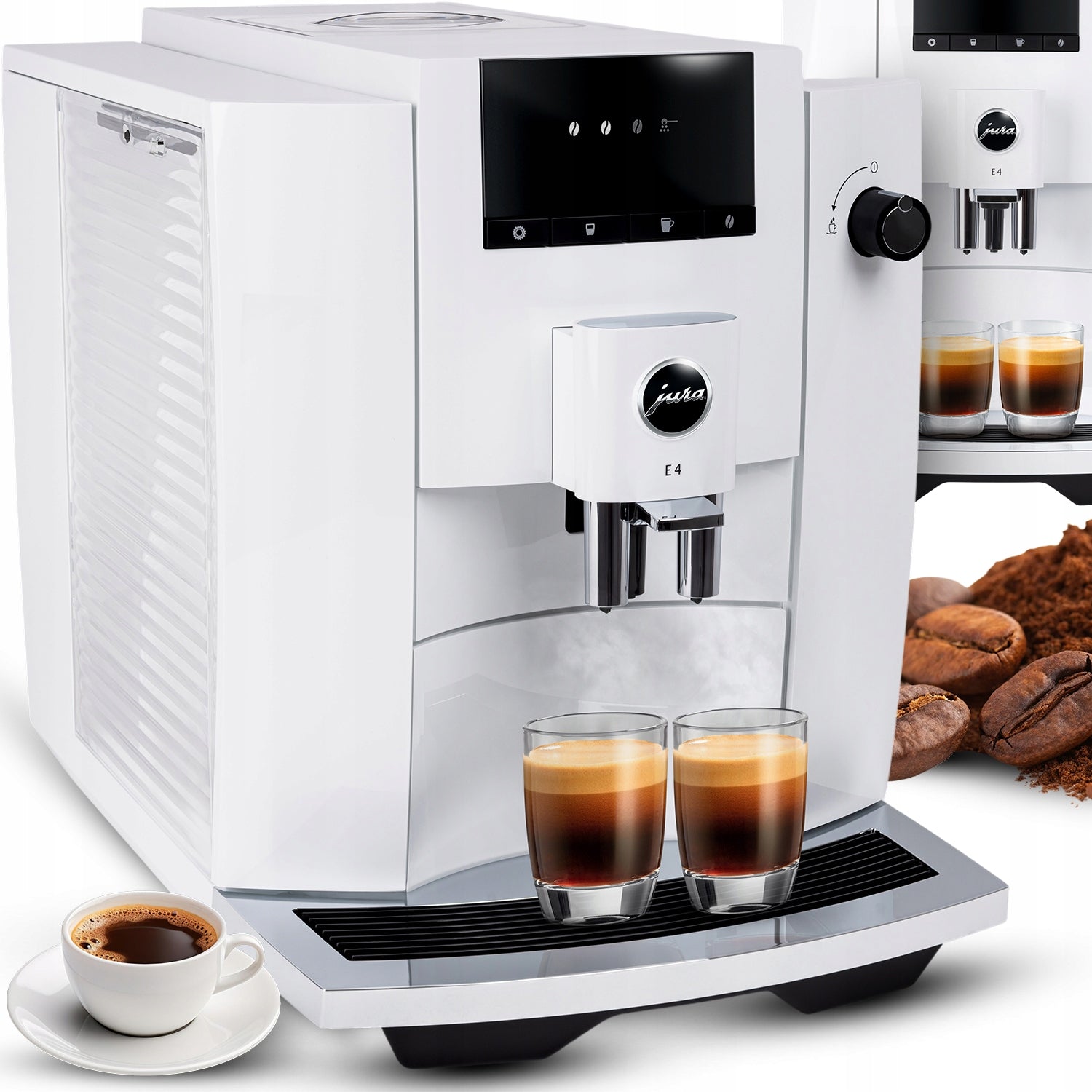 Coffee maker Jura E4 (EA) White Automatic Pressure 15BAR 1450W