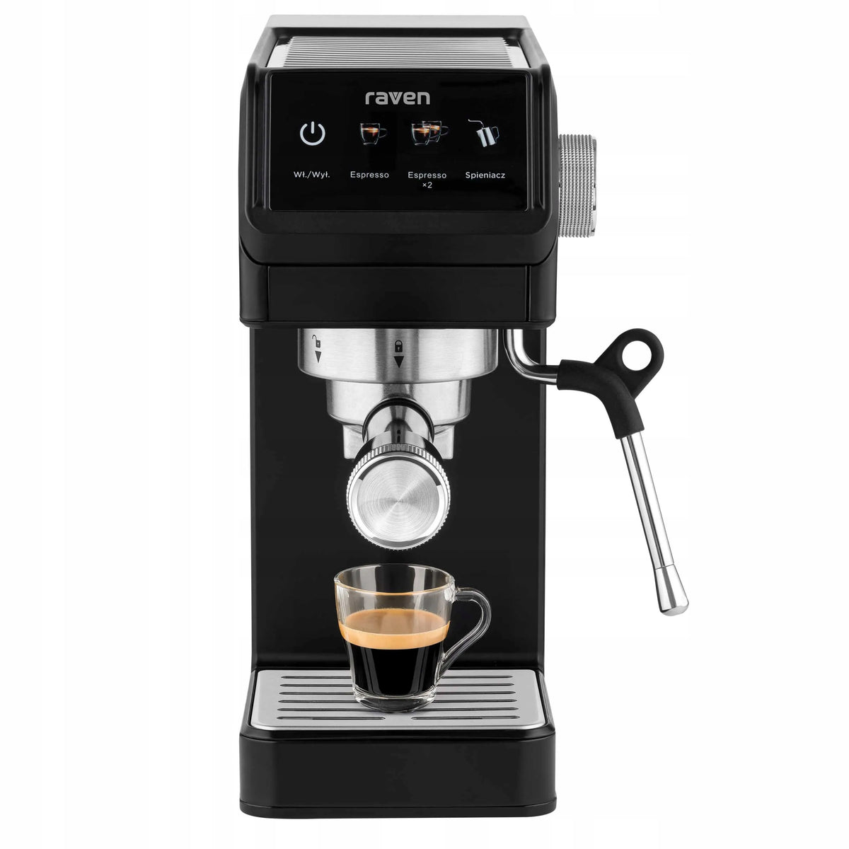 Coffee maker flask Display Raven EER006 1450W 1,2L 20Bar Foamer